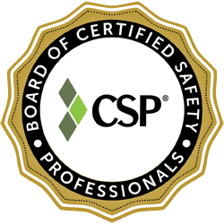 The CSP or Certified Safety Professional certification is held by many members of EHS Analytical Solutions, Inc. This logo is provided by the Board of Certified Safety Professionals (BCSP). Our certified safety professionals provide cost effective safety solutions to employers in San Diego and Southern California.