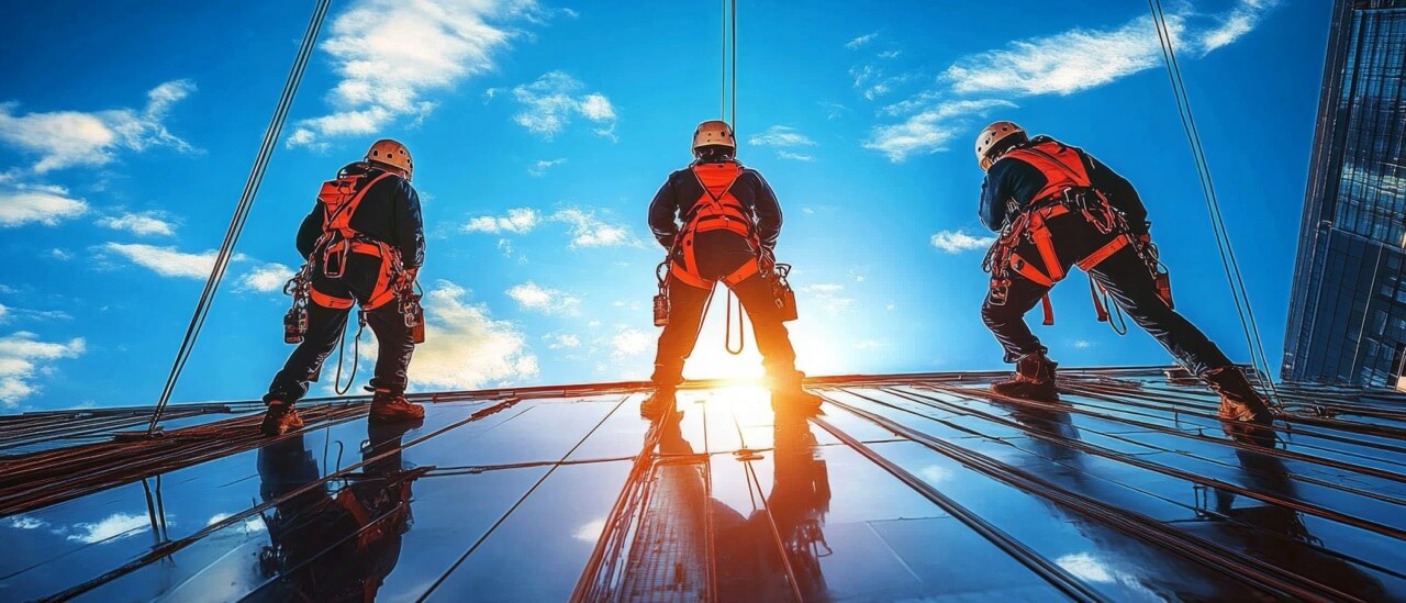 Construction Safety using rope access techniques