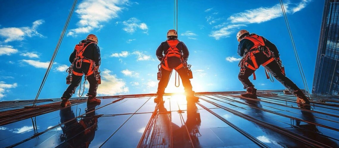 Construction Safety using rope access techniques